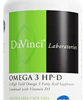 Davinci Labs Omega 3 Hpd Dietary Supplement For Healthy Joints And Immune Cardiovascular And Skin Health Support With Vitamin D3 And More Gluten Lemon Flavor 120 Softgels