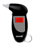 Greenwon Battery Powered Breathalyzer Keychain Digital Alcohol Tester Detector Breath Analyzer Audible Alert Portable With Lcd Display And Mouthpiece Personal Use G/Black '