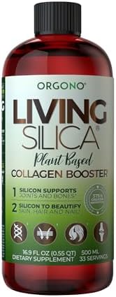 Living Silica Plant Based Collagen Booster Vegan Supports Healthy Collagen And Elastin Production For Joint & Bone Support Glowing Skin Strong Hair & Nails 500 Ml 16.9 Fl Oz