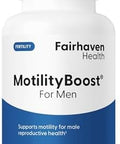 Fairhaven Health Motilityboost For Men Prenatal Male Fertility Supplement For Motility Strength Preconception For Him Includes Lcarnitine Vitamin B12 B6 Coq10 And Quercetin 60 Capsules