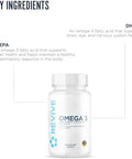 Revive Md Omega 3 Fish Oil Supplements For Men & Women - Omega 3 Softgels With Epa & Dha Fatty Acids For Healthy Skin & Joints Heart & Brain Support - Vegan-Friendly Gluten- - 120 Softgels