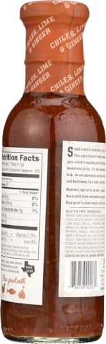 Stubb's Pork Marinade Sauce, Chiles, Lime & Ginger, Gluten Free, Kosher, 12 Ounces (Pack Of 6)