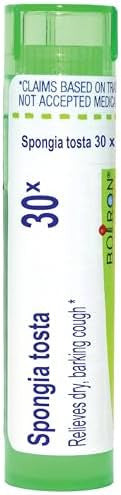 Boiron Spongia Tosta 30X For Dry Barking Cough 80 Pellets