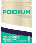 Podium Nutrition Instantized Bcaa Powder Hydro And Salt 30 Servings Electrolytes Hydration Recovery (Blue Razz Slushie)