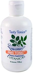 Vitanica PMS Tonic Premenstrual Support and Relief Saint Johns Wort Dong Quai Chaste Tree Berry Wild Yam and More Vegan 4 Ounce