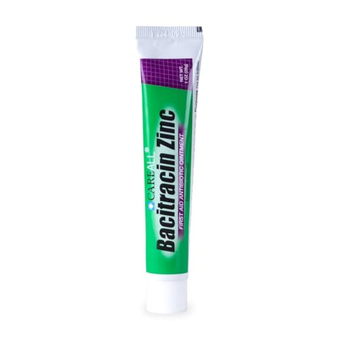 Careall Bacitracin Antibiotic Zinc Ointment 1Oz. First Aid Ointment To Prevent And Heal Infections For Minor Cuts Scrapes And Burns