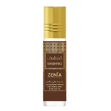 Zenia Mashriq Perfume Oil Roll-On 6Ml / 0.2Oz Long Lasting Concentrated Fragrance Oil With Cinnamon Dates Praline Vanilla & Amberwood
