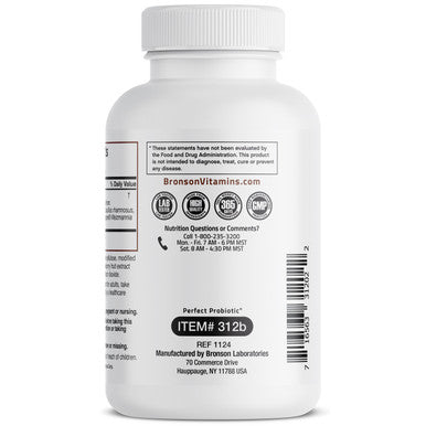 Bronson Multi-Strain Probiotic - 1.5 Billion CFU 120 Count