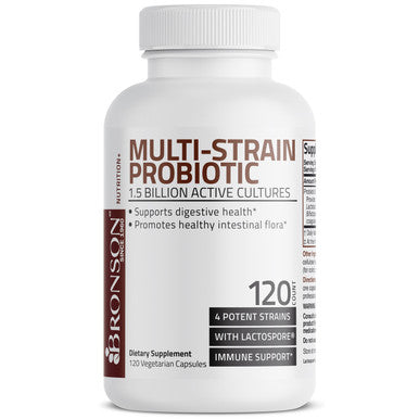 Bronson Multi-Strain Probiotic - 1.5 Billion CFU 120 Count
