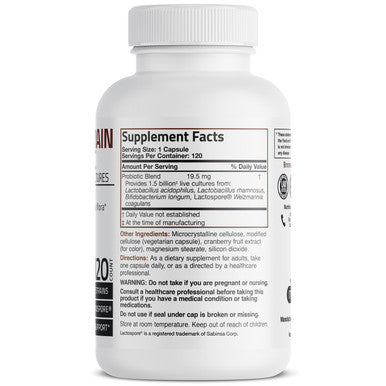 Bronson Multi-Strain Probiotic - 1.5 Billion CFU 120 Count