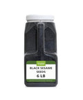 Black Sesame Seeds, 6 Lbs - Raw Unhulled Black Sesame Seed,Perfect for Stir-Fries and Coating for Meat and Fish Salad, Soup, Noodle & Sushi Topping Keto Nutty Flavor