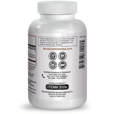 Bronson Multi-Strain Probiotic - 1.5 Billion CFU 60 Count