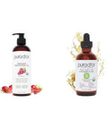 Pura D'Or 16 Oz Grapeseed & 4 Oz Vitamin E Oil Blend With Argan Jojoba Apricot Almond Rosehip Sunflower & Avocado Oils