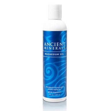Ancient Minerals Magnesium Gel - 8Oz Bottle - Pure Genuine Zechstein Magnesium Chloride - Best For Massage Topical Skin Application