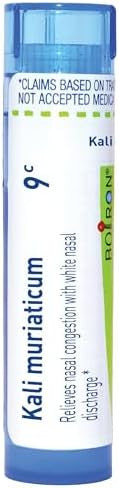 Boiron Kali Muriaticum 9C For Nasal Congestion With White Nasal Discharge 80 Pellets