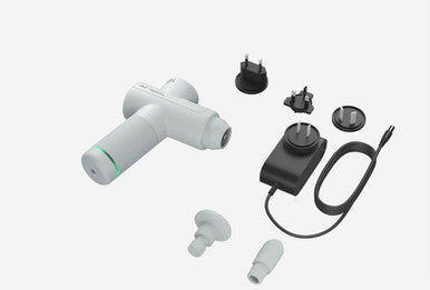 Hyperice Hypervolt Go 2 In Black - Featuring Quiet Glide Technology - Handheld Percussion Massage Gun 3 Speeds, 2 Interchangeable Heads Helps Relieve Sore Muscles And Stiffness Fsa-Hsa Eligible