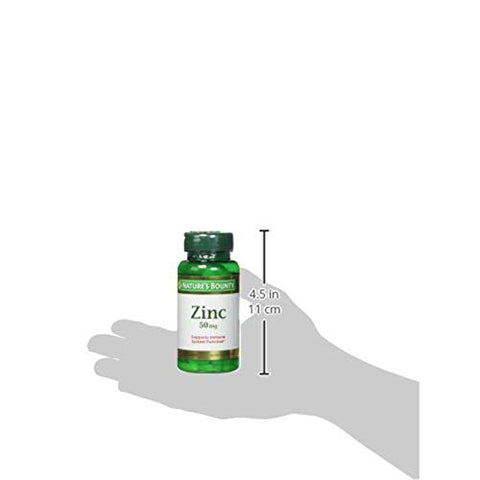 NatureS Bounty Zinc 50 Mg Caplets 100 Ea Pack Of 6