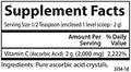 Carlson NonGMO Vitamin C Crystals 2000 mg Vitamin C Powder Immune Support Antioxidant 35 oz (1000 g)