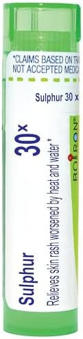 Boiron Sulphur 30X For Skin Rash Worsened By Heat & Water 80 Pellets