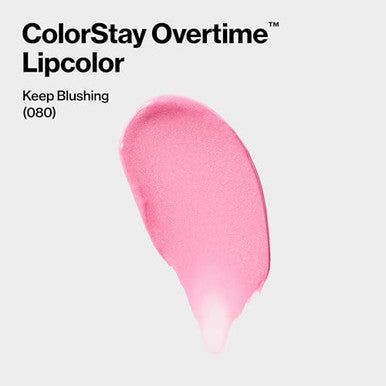 Revlon Liquid Lipstick With Clear Lip Gloss Colorstay Overtime Lipcolor Dual Ended With Vitamin E 080 Keep Blushing 0.07 Fl Oz