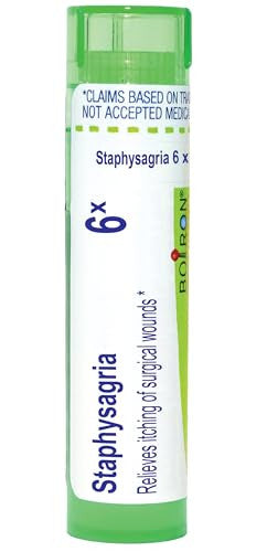 Boiron Staphysagria 6X For Itching Of Surgical Wounds 80 Pellets