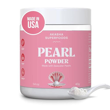Akasha Superfoods Pearl Powder Supports Collagen Production Blend Into Drinks Smoothies Or 14 Oz