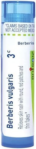 Boiron Berberis Vulgaris 3C For Skin Rash With Round Red Patches & Thin Flakes 80 Pellets