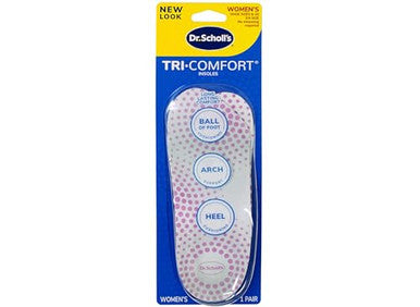 Dr. Scholls Tri-Comfort Insoles Womens (Size 6-10) (3 Pack)