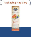 Garden Of Life Organics B12 Spray With Methylcobalamin Liquid Vitamin Spray For Energy Metabolism and Heart Health Support Raspberry Flavor 2 Fl Oz Bottle 140 Servings