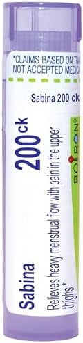 Boiron Sabina 200Ck Homeopathic Medicine For Menstruation 80 Pellets