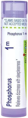 Boiron Phosphorus 1M For Dizziness With Sleeplessness 80 Pellets