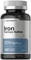Horbaach Iron Supplement Tablets 180 Count