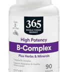 365 By Whole Foods Market, Vitamin B Complex Hi Potency Herbal Support, 90 Tablets