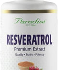 Paradise Herbs Resveratrol Antioxidant Super Potent Ultra Pure Vegan Non Gmo Gluten 180 Vegetarian Capsules