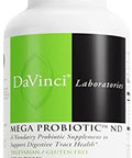Davinci Labs Mega Probiotic Nd Nondairy Probiotic Supplement Supports Gut Digestive & Brain Health Gut Health Support Supplement With Nondairy Complex 120 Vegetarian Caps