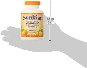 Sunkist Non-Acidic Calcium Ascorbate Vitamin C Capsule, 1000mg