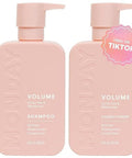 Monday Haircare Volume Shampoo + Conditioner Set (2 Pack) 12Oz Each For Thin Fine And Oily Hair Made From Coconut Oil Ginger Extract & Vitamin E 100% Recyclable Bottles