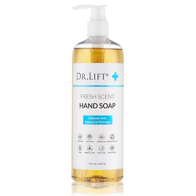 Dr. Lift Hand Soap Fresh Scent Moisturizing Liquid Soap With Plant Extracts Vitamin E And Cucumber Seed Extract Gentle And Non Drying For Everyday Use Vegan Paraben And Phthalate Free 16 Fl Oz