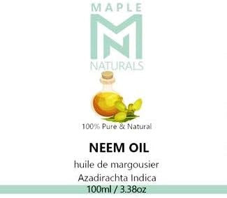 Maple Naturals 100% Pure and Natural Neem oil 100ml