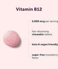 Micro Ingredients Vitamin B12 240 Chewable 5000 Mcg