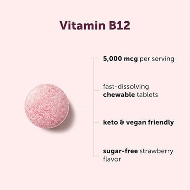 Micro Ingredients Vitamin B12 240 Chewable 5000 Mcg