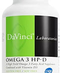 Davinci Labs Omega 3 Hpd Dietary Supplement To Support Immune System Healthy Joints And Cardiovascular And Skin Health With Vitamin D3 And More Gluten 60 Softgels