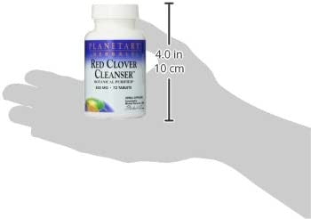 Planetary Herbals Red Clover Cleanser Tablets, 72 Count