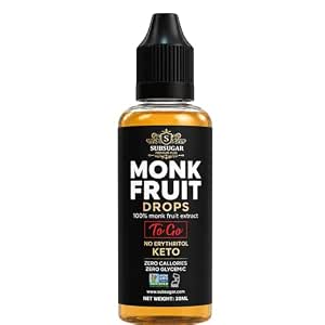 SubSugar Pure Monk Fruit Sweetener Without Erythritol No Aftertaste ÃƒÂ¢Ã¢â€šÂ¬Ã¢â‚¬Å“ Liquid Drops ÃƒÂ¢Ã¢â€šÂ¬Ã¢â‚¬Å“ Zero Calorie Sugar Free Sweetener Pump Dispenser Syrup for Coffee Drinks & Baking without AdditivesÃƒÂ¢Ã¢â€šÂ¬Ã¢â‚¬Å“ Keto Friendly ÃƒÂ¢Ã¢â€šÂ¬Ã¢â‚¬Å“ 8 fl oz