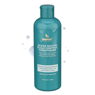 Abundant Natural Health Ocean Soothe Scalp Control Conditioner with Highly Concentrated Magnesium Salt Infused with Shea Butter and Eucalyptus Oil to Moisturize Scalp and Nourish Hair Follicles, 300mL