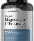 Horbaach Magtein Magnesium LThreonate 2000mg Supplement 100 Capsules for Men and Women NonGMO and Gluten Free