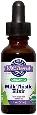 Oregon'S Wild Harvest Milk Thistle Elixir Low Alcohol Organic Herbal Supplement 1 Fluid Ounce