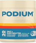 Podium Nutrition Training Salt + Electrolytes Powder Blue Raspberry Post Workout Hydration & Muscle Recovery Support Electrolyte Drink Magnesium Potassium Calcium & Sodium Salts 30 Servings