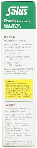 Floradix Floravital Liquid Iron And Vitamin Formula 8.5 Fl.Oz. 250 Ml. Made In Germany (3 Pack)