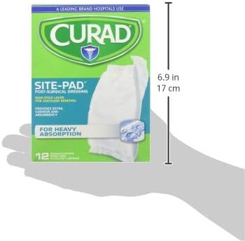 Curad Sitepad Surgical Dressings 5 Inches X 9 Inches 12 Each (Pack of 3)